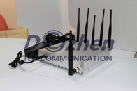6 Antenna Cell Phone Prison Jammer GPS WiFi Remote Control 20-50 Meter Range